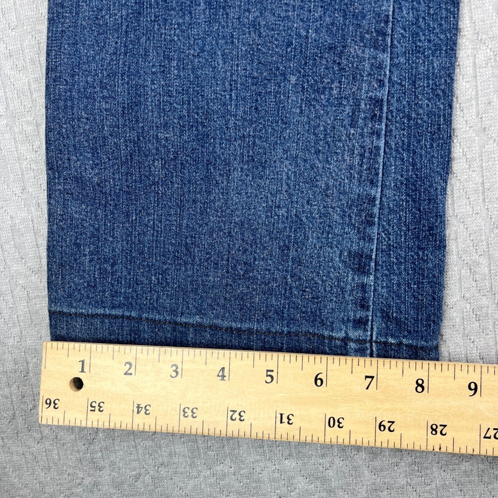 Levis 530 Relaxed Boot Cut Dress Jeans Women 8L/28X31 mid rise blue medium wash - Picture 11 of 11
